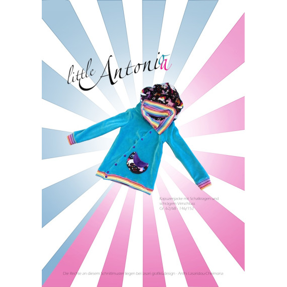 E-Book - "littleAntonio/a"  Unisex Kapuzenjacke Gr. 62-152